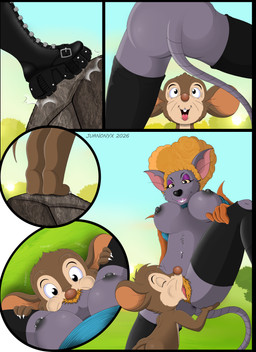 anthro boots breasts butt clothing cunnilingus duo female footwear genitals hand_on_another's_butt hand_on_butt leather leather_boots leather_clothing leather_footwear leather_socks licking male male/female nipples nude oral park piercing plant pubes rock sex shoes tongue tree vaginal vulva young juanonyx an_american_tail cat_city don_bluth pannonia_filmstudio cookie_(cat_city) fievel_mousekewitz mammal mouse murid murine rat rodent hi_res