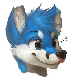 ambiguous_gender anthro big_eyes black_nose blue_body blue_fur blue_hair drunk fur glistening hair licking licking_lips licking_own_lips multicolored_body multicolored_fur notched_ear self_lick simple_background smile solo substance_intoxication tongue tongue_out two_tone_body two_tone_fur white_background silverfox5213 canid canine mammal 2013 detailed headshot_portrait portrait