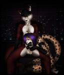 anthro balls black_penis canine cheetah cloe duo ear_piercing erection eyebrow_piercing facial_piercing feline female green_eyes hair hat hi_res kneeling looking_at_viewer male mammal nude oral oral_sex penis piercing purple_hair sex sitting statik stockings straight wolf
Rating: Explicit
Score: 6
User: UniversalLionsgate89
Date: March 03, 2014