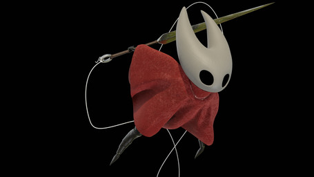 anthro cloak cloak_only clothed clothing female holding_object holding_weapon red_cloak red_clothing solo weapon doublestuffed doublestuffed_(modeler) hollow_knight_(franchise) team_cherry hornet_(hollow_knight) arthropod 16:9 3d_(artwork) blender_(artwork) digital_media_(artwork) hi_res widescreen