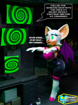 anthro armwear big_breasts black_clothing black_latex blue_eyeshadow bodily_fluids boots breasts camel_toe choker clothed clothed_anthro clothed_female clothing dialogue drooling elbow_gloves eyeshadow female footwear genital_outline gloves glowing glowing_eyes green_eyes hair handwear high_heeled_boots high_heels hypnosis hypnotic_screen jewelry latex latex_clothing makeup membrane_(anatomy) membranous_wings mind_control necklace saliva shoes solo speech_bubble spiral text vulva_outline white_armwear white_clothing white_elbow_gloves white_gloves white_hair white_handwear wings zombie_walk supercasket nottanj_(modeler) sega sonic_the_hedgehog_(series) rouge_the_bat bat mammal 2025 3d_(artwork) digital_media_(artwork) english_text hi_res