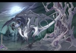 ambiguous_gender animated_skeleton blue_eyes bone claws cloud detailed_background dracolich dragon feral glowing_eyes horn lich looking_at_viewer moon neondragon night roots scalie skeleton skull solo spikes spine teeth tree undead wings wood
Rating: Safe
Score: 0
User: Aces
Date: January 08, 2010