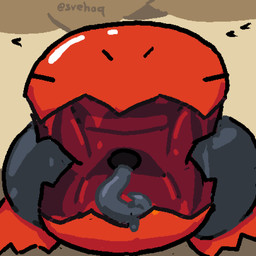 ambiguous_gender bodily_fluids cloud cloudy_sky detailed_mouth drooling drooling_tongue eyes_closed highlights_(coloring) mouth_shot open_mouth saliva sharp_teeth sky solo teeth svehaq_(artist) rain_world videocult raz_(svehaq) lizard_(rain_world) red_lizard_(rain_world) 1:1 hi_res male_(lore)