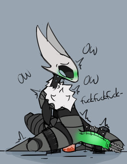 anal anal_penetration anthro arthropod_abdomen bdsm biped black_body blush bodily_fluids cock_and_ball_torture dildo dildo_in_ass dildo_insertion erection genital_torture genitals green_blush green_penis grey_background kneeling male neck_tuft needleplay no_pupils object_in_ass object_in_urethra penetration penis sewing_needle sex_toy sex_toy_in_ass sex_toy_insertion simple_background solo tears text tuft urethral urethral_penetration hallowed_knight_34 hollow_knight_(franchise) team_cherry bandit_(hallowed_knight_34) arthropod vessel_(species) absurd_res english_text hi_res