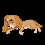 female feral unconscious unconscious_female paw_patrol skye_(paw_patrol) canid canine canis cockapoo domestic_dog mammal mixed_breed 1:1 alpha_channel hi_res