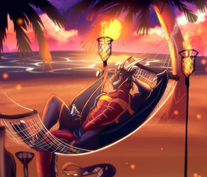 anthro beach bodily_fluids genital_fluids genitals hammock licking male masturbation membrane_(anatomy) membranous_wings outside penis precum sea seaside solo sunset tail teeth tongue tongue_out water wings slurku european_mythology mythology bunsen dragon mythological_creature mythological_scalie scalie western_dragon hi_res