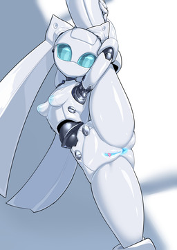 anus breasts butt censor_bar female genitals machine nipples not_furry presenting presenting_vulva raised_leg simple_background solo vulva pochincoff disney fireball_(disney) drossel_von_flugel_(fireball) humanoid robot robot_humanoid 2021 censored hi_res