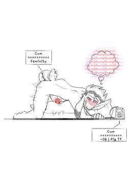 5_fingers anthro blush bodily_fluids box container device earbuds electronics fingers genital_fluids genitals grinding half-closed_eyes headphones hug hugging_object hugging_pillow humanoid_genitalia humping hypnosis hypnotic_eyes intelligence_loss long_ears male masturbation measurements mind_control narrowed_eyes penis pillow pillow_humping potion potion_bottle precum quiff_(hairstyle) ringed_eyes simple_background solo text thought_bubble tongue tongue_out valken_holmes zandriel_(storytale) bovid caprine goat mammal 3:4 english_text