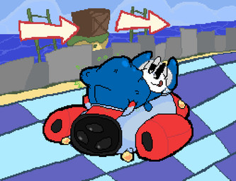 ambiguous_gender ambiguous_prey armless belly belly_squish big_belly biped black_eyes bloated blue_bodysuit blue_clothing blue_skinsuit blue_spacesuit bodysuit box bubble_helmet closed_smile clothing container day directional_arrow fully_inside hand_imprint huge_belly imprint in_vehicle licking licking_lips licking_own_lips looking_at_belly looking_at_own_belly looking_well-fed male male_pred monotone_bodysuit monotone_skinsuit motion_lines mouth_closed noseless one_eye_half-closed outside pupils racetrack rocket_ship rumbling_stomach same_size_vore satisfied sea short_legs side_mouth sitting skinsuit smile soft_vore solo space_helmet spacesuit squish star_pupils struggling struggling_prey tight_clothing tongue tongue_out unseen_prey unusual_ears vore water white_face white_pupils meatcanister chuchu_rocket sega sega_superstars_series sonic_and_sega_all-stars_racing chuih chuchu_(chuchu_rocket) mammal mouse murid murine rodent 2026 digital_media_(artwork) english_description pixel_(artwork)