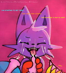 anthro blue_body bodily_fluids cum cum_drip cum_dripping_from_face cum_in_mouth cum_inside cum_on_body cum_on_face cum_on_penis cumshot cumshot_in_mouth dialogue dripping ears_up ejaculation eyes_closed fangs feather_hands feathers fur genital_fluids genitals group hand_on_penis knot knotted_penis long_ears male male/male masturbation orange_body paws penis purple_body purple_fur teeth text tongue tongue_out yellow_body tinky mob_entertainment poppy_playtime smiling_critters bubba_bubbaphant catnap_(poppy_playtime) dogday_(poppy_playtime) kickinchicken avian bird canid canine canis chicken domestic_cat domestic_dog elephant elephantid felid feline felis galliform mammal phasianid proboscidean english_text url