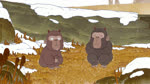 blue_sky brown_body brown_fur brown_skin brown_spikes clothed clothing cloud cold cuddling fur group head_spikes looking_at_another open_mouth plant rock sitting sky smile snow spikes spikes_(anatomy) tree winter wolf_islander_(artist) mythology wolf_islander ape canid canine canis haplorhine mammal monkey mythological_canine mythological_creature primate werecanid werecanine werecreature werewolf wolf 16:9 2023 2d_animation animated digital_media_(artwork) hi_res high_framerate huge_filesize long_playtime promotional_material sound webm widescreen