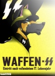 anthro armor blue_eyes clothing copyright_symbol headgear helmet male military nazi parody poster poster_template propaganda propaganda_poster schutzstaffel soldier solo ss_insignia symbol text uniform waffen-ss warrior world_war_2 dobb canid canine canis domestic_dog mammal 2006 german_text translated