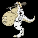 anthro belly big_belly big_breasts breasts club_(weapon) female fin huge_belly huge_breasts hyper melee_weapon pregnant pregnant_anthro pregnant_female sail solo stretch_marks tattoo warpaint weapon vwpologt lizard lizardman reptile scalie alpha_channel hi_res