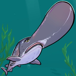 air_bubble ambiguous_gender countershade_torso countershading dorsal_fin feral fin grey_body group solo_focus tail tail_fin trio underwater water flamingpickle fish marine 1:1