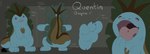 2021 3_toes absurd_res blep blue_body blush brown_markings english_text fan_character feet flat_colors foot_focus generation_2_pokemon headshot_portrait hi_res imminent_vore macro male markings model_sheet nintendo open_mouth pink_tongue pokemon pokemon_(species) portrait quagsire quentin_(suddendraft) soles standing suddendraft text toes tongue tongue_out wide_tongue