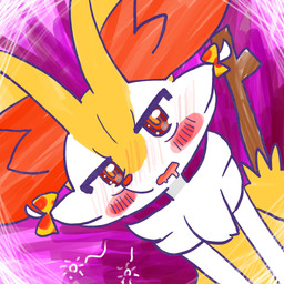 ambiguous_anthro ambiguous_gender anthro biped blush blush_lines blush_stickers blushing_profusely bodily_fluids bow_ribbon bubble drooling drunk drunk_bubble dutch_angle front_view looking_at_viewer object_in_tail open_mouth saliva simple_background snout solo standing stick stick_in_tail substance_intoxication tail annyui0611 nintendo pokemon braixen canid generation_6_pokemon mammal pokemon_(species) 1:1 2024 bust_portrait digital_drawing_(artwork) digital_media_(artwork) hi_res japanese_description portrait translated_description