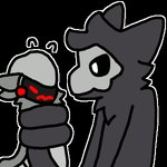 anthro black_latex duo holding_object latex machine male male/male tentacles tentapaws wraps mushroomwolf changed_(video_game) axy_(character) squid_dog_(changed) protogen 1:1 animated low_res short_playtime