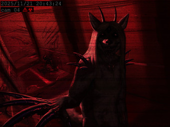 blood bodily_fluids gore male thejoyfuldragon azrubekt_(azrubekt) canid canine canis mammal monster wolf
