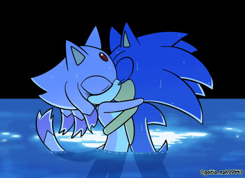 anthro black_nose blue_body caustics countershade_torso countershading deep_kiss dipstick_hair dipstick_tail duo female forehead_gem gem glistening glistening_nose head_spines kissing male markings nude partially_submerged pointy_ears purple_body quills_(anatomy) simple_background tail tail_markings twitter_handle water goitia_nah sega sonic_the_hedgehog_(series) blaze_the_cat sonic_the_hedgehog domestic_cat eulipotyphlan felid feline felis hedgehog mammal hi_res
