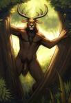 2013 anthro antlers balls biceps big_penis black_nose cervine chest_tuft deer flaccid forest fur grin guerillasquirrel horn looking_at_viewer male mane muscles nature navel nipples nude outside pecs penis pubes rape_face smile solo standing tree tuft uncut vein
Rating: Explicit
Score: 30
User: Peekaboo
Date: September 09, 2013