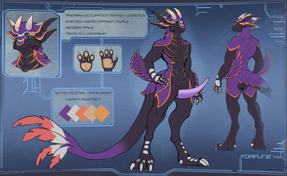 anthro butt feathers genitals horn male nude paws penis science_fiction slim solo space_station tail tapering_penis text vintage forfun2 chucklefish mythology starbound avali dragon mythological_creature mythological_scalie scalie english_text hi_res model_sheet