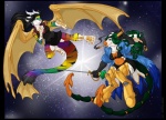 3_fingers 4_fingers 5_toes amber_williams anthro battle black_hair chazore cigar dragon ear_piercing equine feline female fight fur furred_dragon gold green_hair hair hybrid jewelry mammal multi-colored_body piercing rainbow rainbow_fur space stars stripes tiger toes unknown_species white_fur wings zebra
Rating: Safe
Score: 4
User: ~ARK~
Date: May 05, 2013