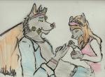 age_difference anthro bonding clothing dress duo female grey_background male male/female princess royalty simple_background wolfieboi canid canine canis mammal wolf daughter_(lore) father_(lore) father_and_child_(lore) father_and_daughter_(lore) parent_(lore) parent_and_child_(lore) parent_and_daughter_(lore)