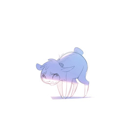 2_horns ambiguous_gender bodily_fluids crying feral fur horn quadruped sad simple_background solo tears white_background itsdanfango olive_(itsdanfango) bovid caprine goat mammal 1:1 2018 hi_res