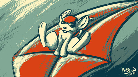 abstract_background ambiguous_gender anthro_challenge armor eyewear feral flying fur goggles headgear helmet kite outside riding simple_background solo wind acru_jovian mammal mouse murid murine rodent 16:9 digital_media_(artwork) digital_painting_(artwork) painting_(artwork) restricted_palette widescreen