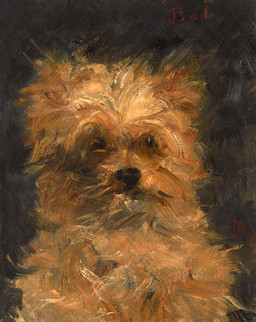 ambiguous_gender feral floppy_ears fluffy folded_ears front_view fur mouth_closed narrowed_eyes orange_body orange_fur painterly simple_background snout solo textured_background edouard_manet public_domain canid canine canis domestic_dog mammal 1876 19th_century absurd_res ancient_art hi_res oil_painting_(artwork) painting_(artwork) portrait traditional_media_(artwork) traditional_painting_(artwork)