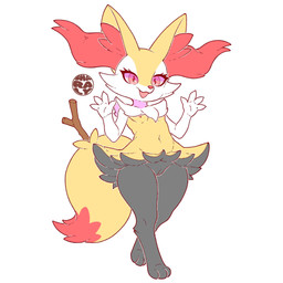 3_toes 4_fingers anthro arm_tuft big_tail biped black_body black_fur black_vulva breasts cheek_tuft chest_tuft claws digitigrade dipstick_tail eyelashes facial_tuft feet female female_anthro finger_claws fingers front_view fur genitals hip_tuft humanoid_genitalia humanoid_vulva inner_ear_fluff innie_vulva logo markings misleading_thumbnail multicolored_body multicolored_fur multicolored_tail navel nipples nude nude_anthro nude_female object_in_tail on_one_leg open_:3 open_mouth open_smile orange_body orange_fur orange_inner_ear_fluff orange_nose orange_tail_tip pink_eyes pink_nipples pointy_ears prick_ears shoulder_tuft simple_background small_breasts smile snout solo standing stick stick_in_tail tail tail_markings thick_eyelashes three-quarter_view toes tuft two_tone_tail vulva white_background white_body white_claws white_fur yellow_body yellow_fur yellow_tail sharalythesheep nintendo pokemon braixen canid generation_6_pokemon mammal pokemon_(species) 1:1 2026 artist_logo colored digital_drawing_(artwork) digital_media_(artwork) english_description flat_colors full-length_portrait hi_res portrait
