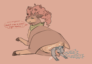 abdominal_bulge antlers big_butt bodily_fluids butt dialogue duo feet_first female feral feral_pred fur genital_fluids genitals horn kerchief larger_pred looking_back male male/female neckerchief neckwear onomatopoeia partially_inside rear_view simple_background size_difference sound_effects speech_bubble text unbirthing vaginal vaginal_fluids vore vulva makar-ro nintendo pokemon pokemon_mystery_dungeon spike_chunsoft autumn_sawsbuck deer dewott generation_5_pokemon mammal mustelid otter pokemon_(species) sawsbuck digital_media_(artwork) hi_res