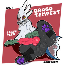 animal_genitalia animal_penis balls bedroom_eyes black_body bodily_fluids canine_genitalia canine_penis clothed clothing ear_piercing erection feral fur genitals half-closed_eyes knot knotted_penis looking_at_viewer male narrowed_eyes pawpads paws penis piercing presenting presenting_balls presenting_penis purple_pawpads ring_piercing saggy_balls seductive simple_background smile solo sweat sweaty_balls sweaty_genitalia sweaty_legs sweaty_paws tail teeth white_body woofington_gator nintendo pokemon drago_tempest_(woofington_gator) chimera generation_7_pokemon legendary_pokemon mammal pokemon_(species) silvally 1:1 digital_media_(artwork) hi_res
