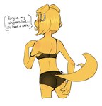 anthro blonde_hair bra clothed clothed_anthro clothed_female clothing ear_piercing ear_ring eye_through_hair female female_anthro fingers fur furgonomic_underwear furgonomics hair imminent_sex lingerie looking_at_viewer looking_back looking_back_at_viewer mature_anthro mature_female off_shoulder panties piercing rear_view ring_piercing simple_background solo speech_bubble tail text translucent translucent_clothing translucent_hair translucent_lingerie underwear white_background yellow_body yellow_ears yellow_fur yellow_tail nitrousaxide kylie_(nitrousaxide) canid canine canis domestic_dog mammal 2024 alternate_version_at_source digital_drawing_(artwork) digital_media_(artwork) english_text hi_res portrait three-quarter_portrait