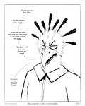 angry beak border clothing coat collar dialogue feathers frown male simple_background solo speech_bubble topwear white_background white_clothing white_coat white_topwear sharkinthepark luke_(sharkinthepark) accipitriform avian bird secretary_bird 2025 absurd_res black_and_white comic hi_res monochrome