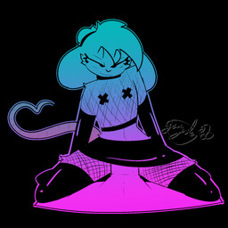 anthro blacklight bottomwear clothing collar ears_down fishnet_clothing fishnet_legwear gesture gradient latex latex_bottomwear latex_clothing latex_legwear latex_skirt legwear male nipple_tape pasties penetration pivoted_ears sex simple_background skirt solo_focus tail tail_gesture tail_heart tape gazaster reggie_(whygena) mammal mouse murid murine rodent 1:1 hi_res male_(lore)