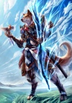 2012 amazing anthro armor avian belt bird bow_(weapon) canine cloud fantasy female feral fox gear katana kazashino mammal mountain outside ranged_weapon scenic_view size_difference sky solo sword warrior weapon
Rating: Safe
Score: 14
User: Genjar
Date: February 22, 2014
