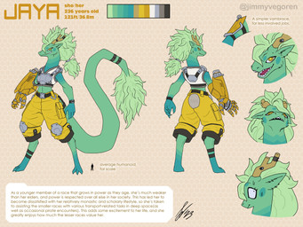 accessory ankleband anthro antlers armor belt belt_buckle biped blush bottomwear bracelet breastplate buckle cargo_pants cheek_tuft clothed clothed_anthro clothed_female clothing color_swatch crop_top digitigrade eyelashes facial_tuft female female_anthro fur fur_tuft furgonomics gauntlets gloves gloves_(marking) green_body green_ears green_fur green_hair green_tail green_text green_tuft hair handwear horn imperial_unit jewelry knee_pads leg_markings long_tail macro markings metric_unit midriff pants ponytail pronouns shirt shorts socks_(marking) solo stated_age stated_height tail tail_accessory tail_tuft tailband teal_blush teal_markings text topwear tuft white_clothing white_crop_top white_topwear yellow_bottomwear yellow_clothing yellow_eyes yellow_shorts yellow_text jimmyvegoren mythology jaya_(ultiudon) dragon furred_dragon furred_scalie mythological_creature mythological_scalie scalie 2023 4:3 absurd_res artist_name character_name colored hi_res model_sheet signature