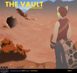 anthro bottomwear brown_hair clothed clothing denim denim_bottomwear denim_clothing desert detailed_background fur green_highlights grey_body grey_fur hair highlights_(coloring) jacket jeans looking_away male markings outside pants satchel solo spots spotted_body spotted_fur standing text topwear ripperelite fallout microsoft felid mammal pantherine snow_leopard comic cover cover_art cover_page english_text