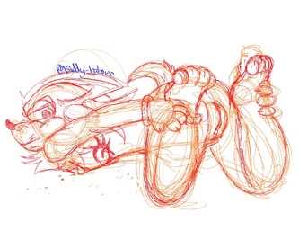 andromorph angry anthro chest_tattoo genital_shot genitals hands_behind_back intersex male mastectomy_scar neck_tuft presenting presenting_vulva scar tattoo teasing teasing_viewer tuft vulva w-stretch_pose yoga biddy_babowo sega sonic_the_hedgehog_(series) shadow_the_hedgehog eulipotyphlan hedgehog mammal digital_media_(artwork) hi_res microsoft_paint_(artwork) sketch trans_(lore) trans_man_(lore)