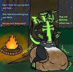 anthro big_diaper blush campfire claws clothed clothing crouching desperation detailed_background dialogue diaper ears_down excessive_feces feces feet forest front_view green_accents hiding hiding_behind_object huge_diaper hyper hyper_diaper hyper_feces hyper_soiling machine male male/male messy night onomatopoeia paws pivoted_ears plant pooping soiled soiled_diaper soiling soiling_diaper solo sound_effects spiral_eyes tail text tree unclean_diaper used_diaper wearing_diaper carverthemoth robot robot_anthro 2025 alternate_version_at_source colored digital_drawing_(artwork) digital_media_(artwork) english_text full-length_portrait portrait shaded