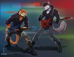 2014 beard black_hair black_nose canine facial_hair feline guitar hair male mammal pink_nose stoopix tiger wolf
Rating: Safe
Score: 9
User: Hardstyle_Chris
Date: February 26, 2014