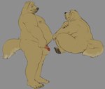 anthro balls belly big_belly butt eye_bags flaccid floppy_ears fur genitals grey_background half-closed_eyes male mature_male moobs narrowed_eyes nude nude_male obese obese_anthro obese_male overweight overweight_anthro overweight_male penis penis_resting_on_balls side_view simple_background sitting solo standing yellow_body yellow_fur horrorbuns bird_dog canid canine canis domestic_dog golden_retriever hunting_dog mammal retriever 2024 full-length_portrait multiple_images portrait