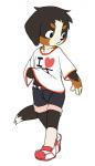 anthro belt bottomwear clothing floppy_ears male shirt shorts simple_background solo topwear walking white_background young young_anthro manmosu_marimo manizu bernese_mountain_dog canid canine canis domestic_dog mammal molosser mountain_dog swiss_mountain_dog 2016 digital_media_(artwork) flat_colors