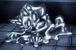 absorption_vore anthro assimilation big_eyes big_hands big_head duo eulipotyphlan glistening goo_creature goo_transformation hedgehog hi_res liquid_metal machine male male/male mammal metal_sonic on_ground open_mouth restrained restricted_palette robot robotization sega silverslime skinny sonic_the_hedgehog_(series) struggling transformation vore