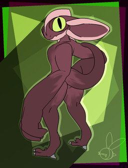 ambiguous_gender big_hands huge_ears huge_eyes huge_hands long_arms short_tail small_waist tail thick_arms thick_thighs thebeatrixbee alien vumizian hi_res