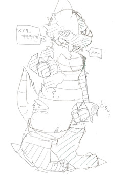 anthro bedroom_eyes biped blush blush_lines bodily_fluids boxer_briefs boxer_briefs_only cheek_blush clawed_hands claws clothed clothed_anthro clothed_male clothing cum cum_from_transformation cum_in_clothing cum_in_underwear cum_through_clothing cum_through_underwear dialogue dripping erection erection_under_clothing facial_horn fur genital_fluids genitals half-closed_eyes hand_on_own_penis hand_on_penis hanging_tongue holding_own_penis holding_penis horn hypnosis looking_at_viewer lust_transformation male male_anthro mid_transformation midriff mind_control monotone_background narrowed_eyes nose_horn open_mouth open_smile penis red_blush ringed_eyes scales seductive simple_background smile smiling_at_viewer solo speech_bubble tail tapering_tail tenting text toe_claws tongue tongue_out topless topless_anthro topless_male torn_clothing torn_underwear transformation underwear underwear_only ventral_scales wet wet_clothing wet_underwear white_background sabamiso_(sabamasasix) mammal scalie 2019 3:4 digital_drawing_(artwork) digital_media_(artwork) full-length_portrait guide_lines hi_res japanese_description japanese_text portrait sketch translation_request