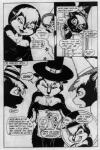 anthro clothing costume female text james_m_hardiman lori_(jmh) natasha_(jmh) onyx_(jmh) mammal mephitid skunk black_and_white comic english_text monochrome traditional_media_(artwork)