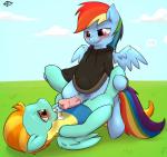 2013 blue_fur clopper-dude cum cum_in_mouth cum_inside dickgirl duo equine female feral friendship_is_magic fur hair horse intersex lightning_dust_(mlp) lying mammal multi-colored_hair my_little_pony on_back pegasus penis pony purple_eyes pussy rainbow_dash_(mlp) rainbow_hair sex sweater tongue wings
Rating: Explicit
Score: 22
User: Falord
Date: September 30, 2013