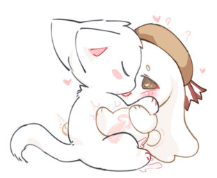 anthro anthro_on_anthro anthro_penetrated anthro_penetrating anthro_penetrating_anthro blush blush_lines bodily_fluids brown_eyes cervical_penetration chibi clothing cum cum_in_uterus cum_in_vagina cum_inside duo eyes_closed female female_anthro female_penetrated from_front_position fur genital_fluids genitals hat hat_only headgear headgear_only headwear headwear_only heart_symbol internal internal_vaginal kissing male male/female male_anthro male_penetrating male_penetrating_female mastery_position mostly_nude nude nude_anthro nude_female nude_male penetration penile penile_penetration penis penis_in_vagina pink_inner_ear pleased_expression question_mark sex simple_background simple_coloring spiral spiral_eyes spread_legs spreading tongue tongue_out uterus vaginal vaginal_penetration white_background white_body white_ears white_fur x-ray_view young young_anthro kirichiiii domestic_cat felid feline felis mammal